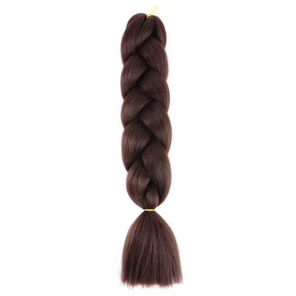 Synthetic 24Inch Jumbo Braids Extensions Long Yaki Straight Braiding Hair Afro Ombre Color Hair for Women