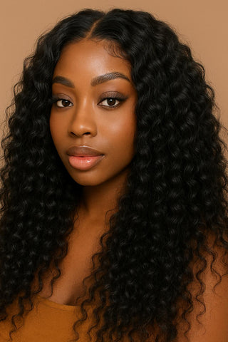 180 % Glueless Water Wave Wig - Pre-Cut Lace