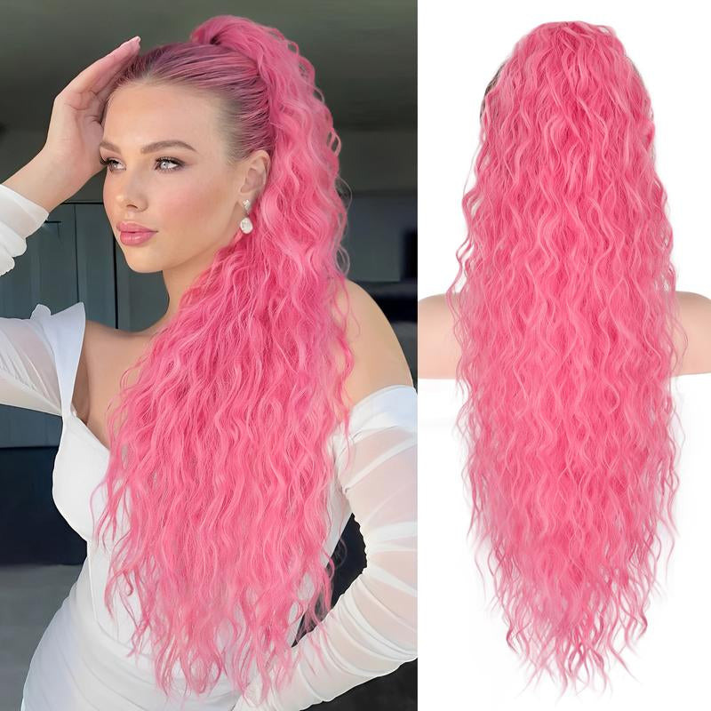 30" Long Wavy Claw Ponytail Extension