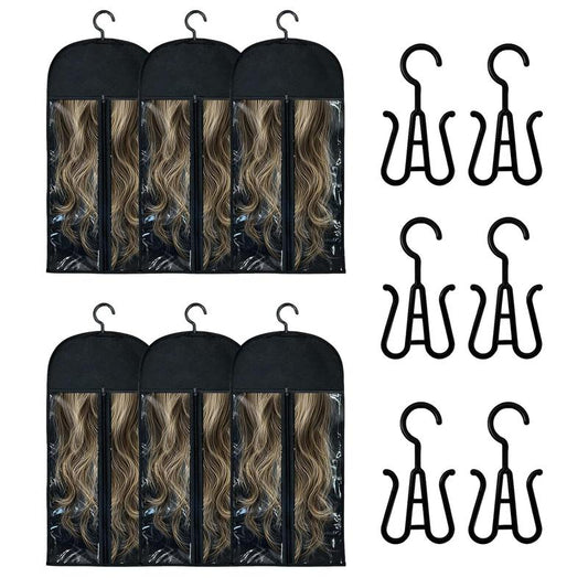 6PCS Wig Storage Bags with Hanger