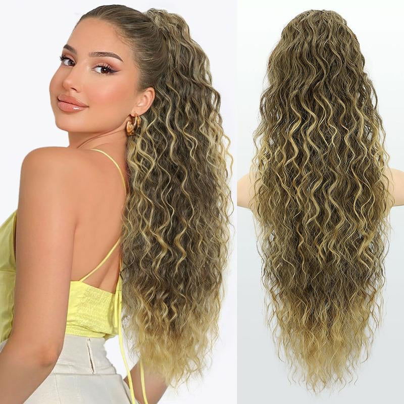 30" Long Wavy Claw Ponytail Extension