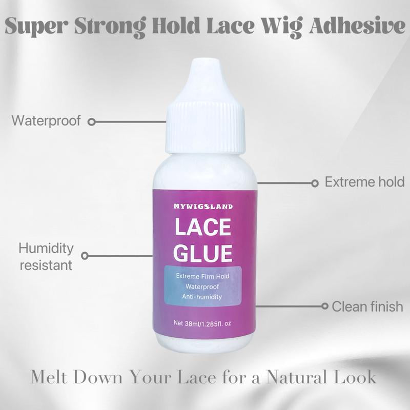 3Pcs Waterproof Wig Glue Set with Remover – Strong Hold Adhesive