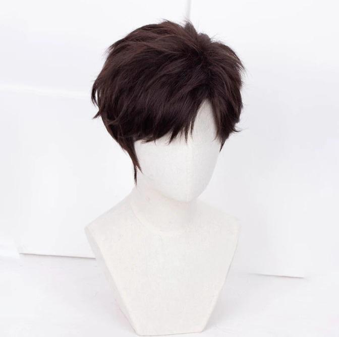 Synthetic Cosplay Black Hair Wigs
