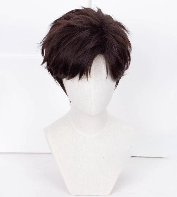 Synthetic Cosplay Black Hair Wigs