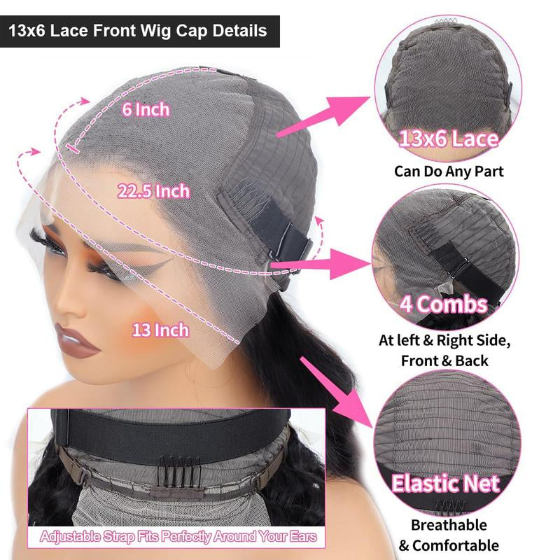 Straight HD Lace Front Wig – Brazilian Virgin Human Hair
