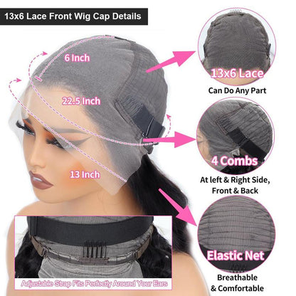 Straight HD Lace Front Wig – Brazilian Virgin Human Hair