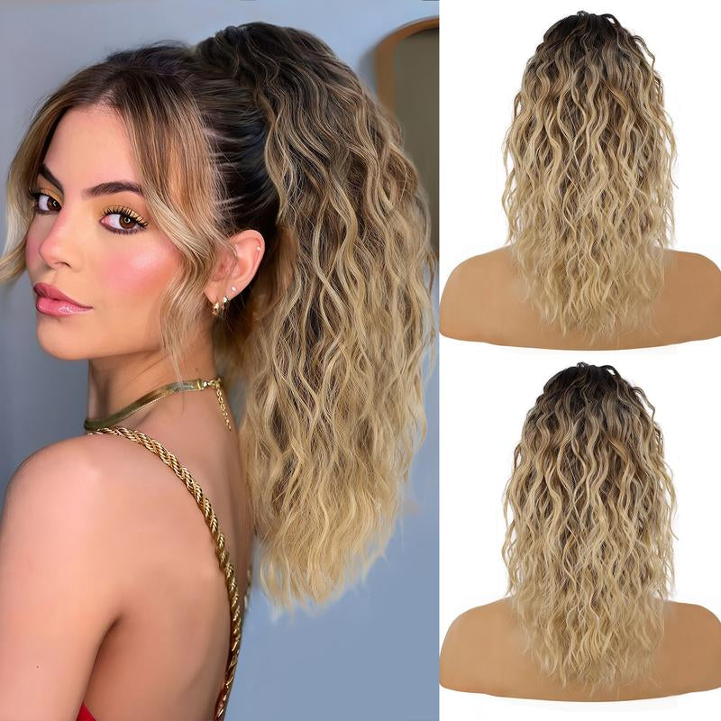 30" Long Wavy Claw Ponytail Extension