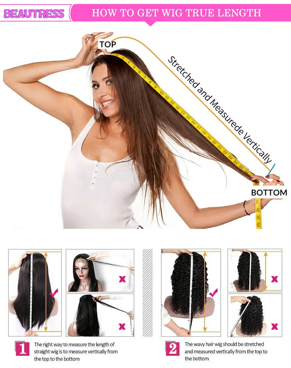 Ombre Kinky Curly Human Hair Wig – HD Transparent Lace Front