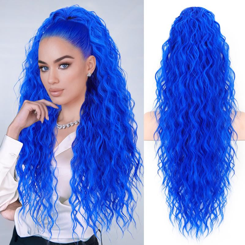 30" Long Wavy Claw Ponytail Extension