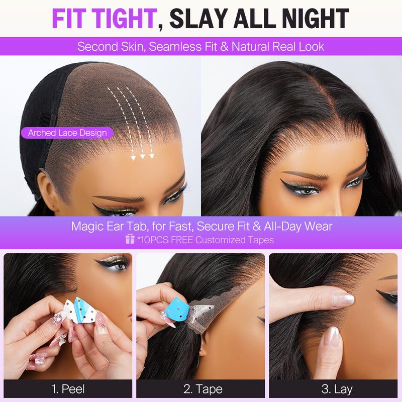 Straight Lace Front Wig for Women – Fluffy, Natural Look, No Bangs