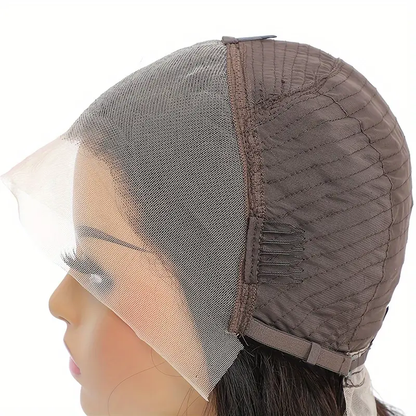 Styling Female Short Straight Hair Non-toxic Wig Human Hair- No Glue