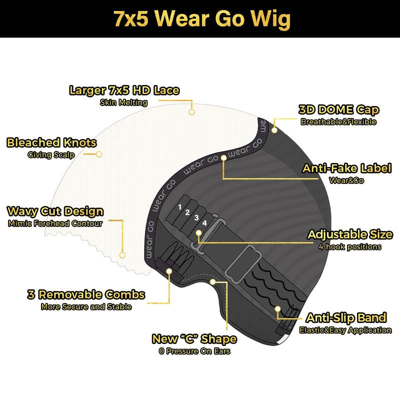 Body Wave Wig with Curtain Bangs – Pre-Bleached, Pre-Cut HD Lace, Glueless Wear & Go Human Hair