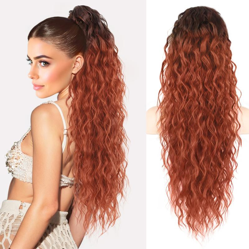 30" Long Wavy Claw Ponytail Extension