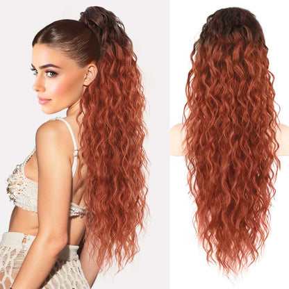 30" Long Wavy Claw Ponytail Extension