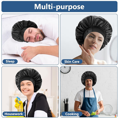 Men's Silk Satin Sleep Bonnet 