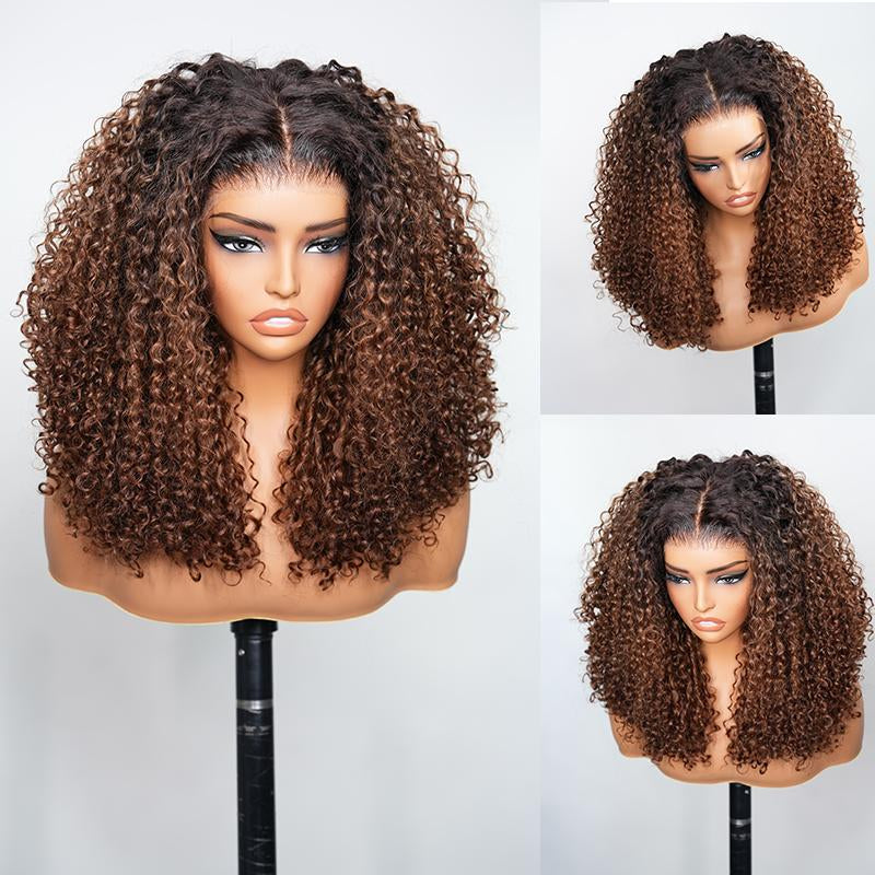 Bangjazz Short Kinky Curly - Ready to Wear Glueless Wigs Pre Cut Lace 