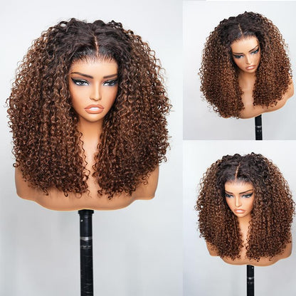 Bangjazz Short Kinky Curly - Ready to Wear Glueless Wigs Pre Cut Lace 