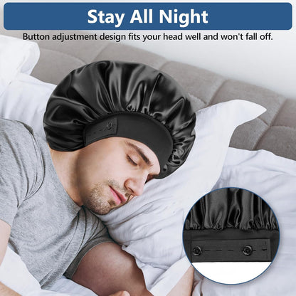 Men's Silk Satin Sleep Bonnet 