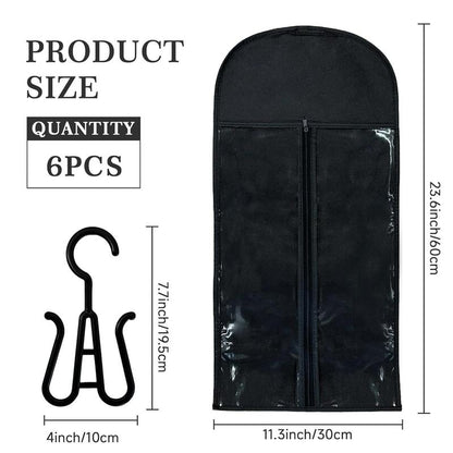 6PCS Wig Storage Bags with Hanger
