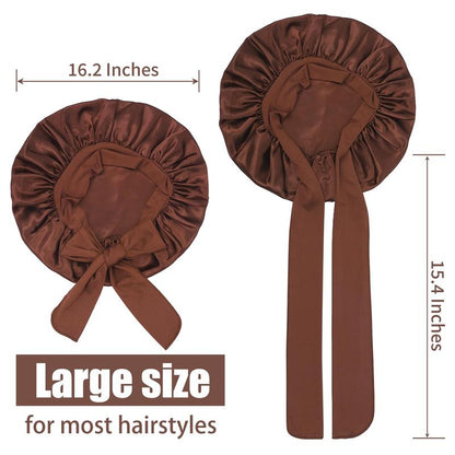 Velvet Heatless Curling Set – 4-Piece Flexi Rod Kit with Silk Nightcap (Unisex)