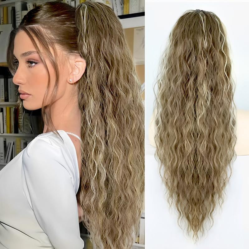 30" Long Wavy Claw Ponytail Extension