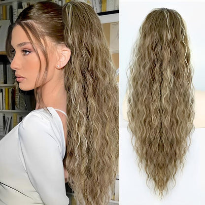 30" Long Wavy Claw Ponytail Extension