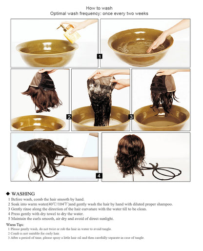 Chestnut Brown Straight Wig with Bangs – Heat Resistant, Natural Layers