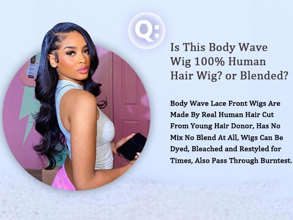 Glueless Brazilian Body Wave Lace Frontal Wig Human Hair