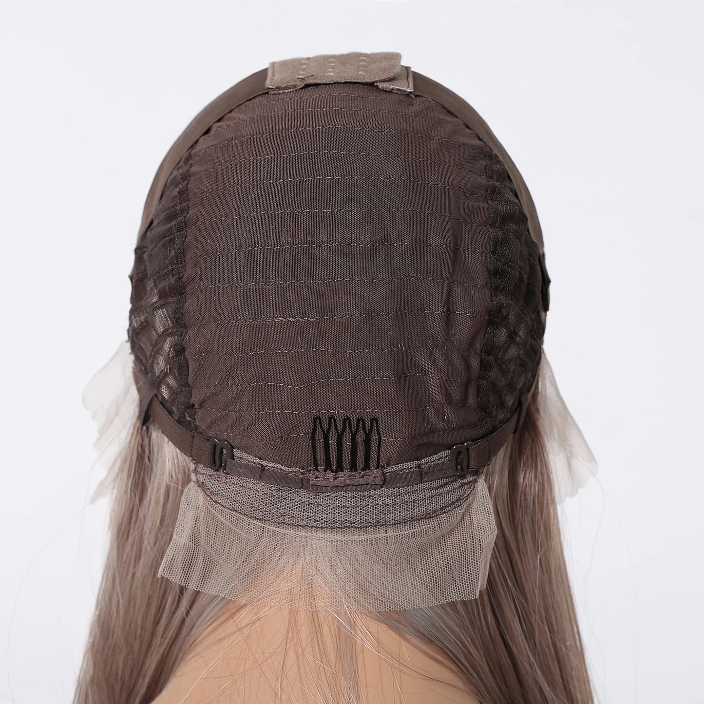 13*6 Lace Front 30 Inch Long Straight Blonde Platinum Wigs Natural Hairline Free Part Fiber